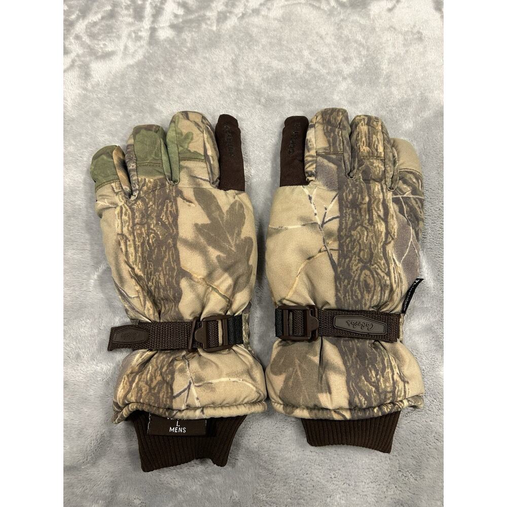 Cabelas GORE-TEX Thinsulate Gloves Camo Men’s Sz LARGE Hunting Outdoors Shooting